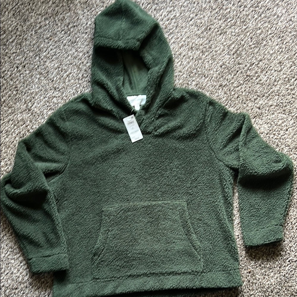 Cozy Green Hooded Pullover